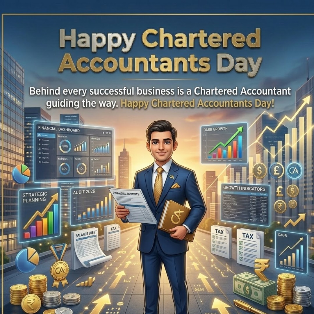Behind every successful business is a Chartered Accountant guiding the way. Happy Chartered Accountants Day!